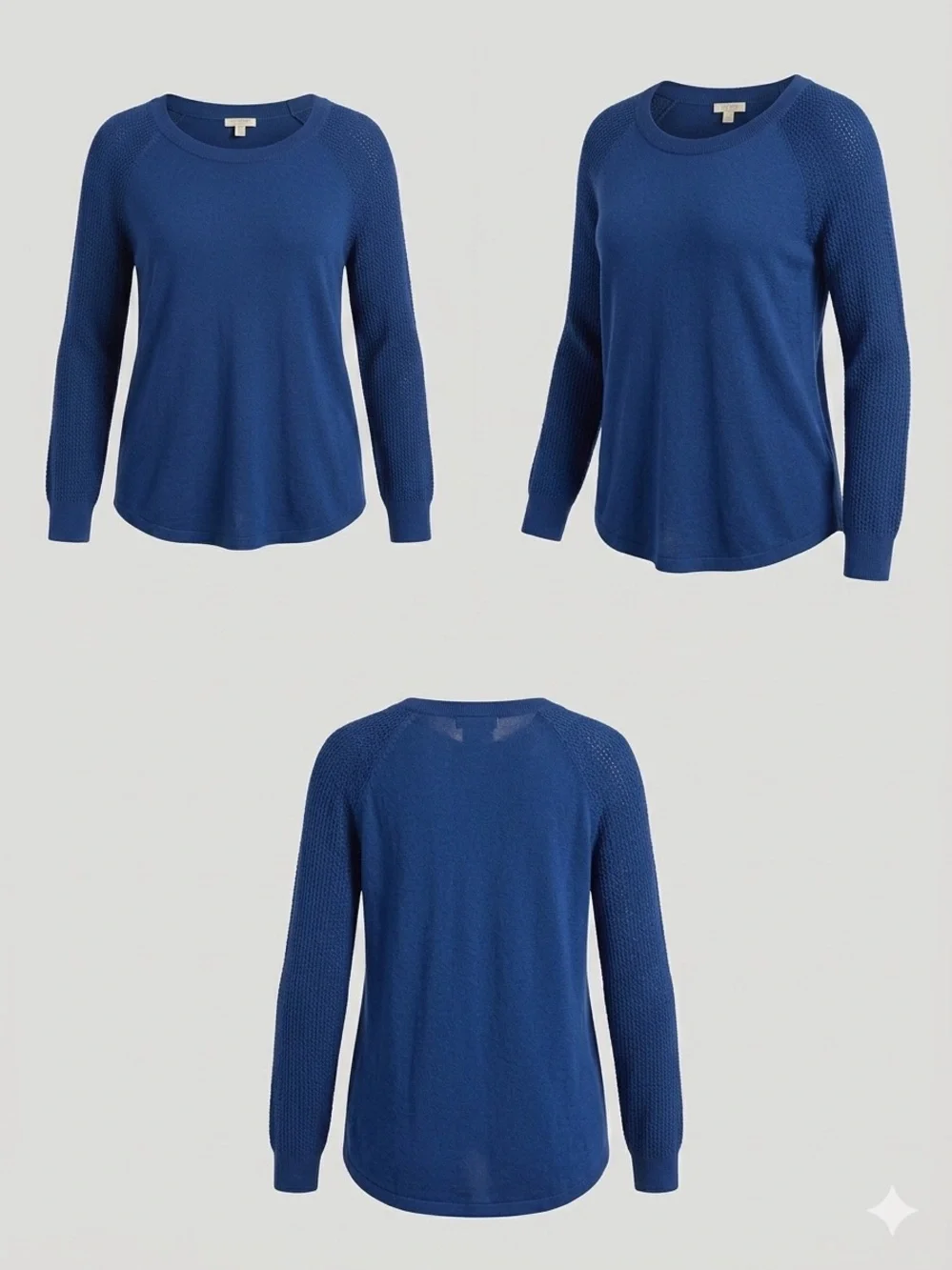J. Crew Navy Textured Knit Sweater